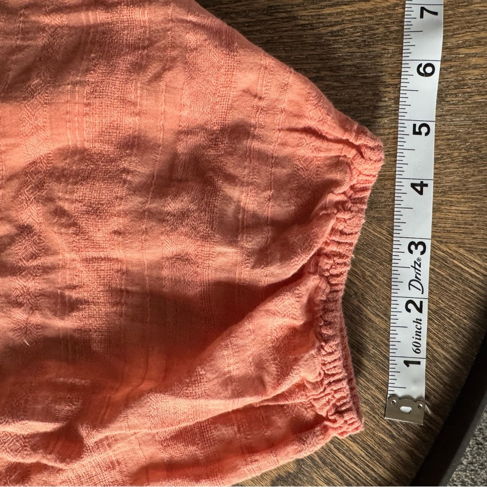 Sanctuary Peach Button-Down Blouse Women’s Size S Boho Chic Top - Picture 8 of 10